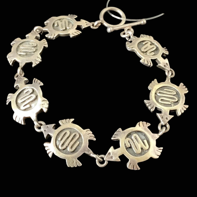 Silver Turtle Bracelet