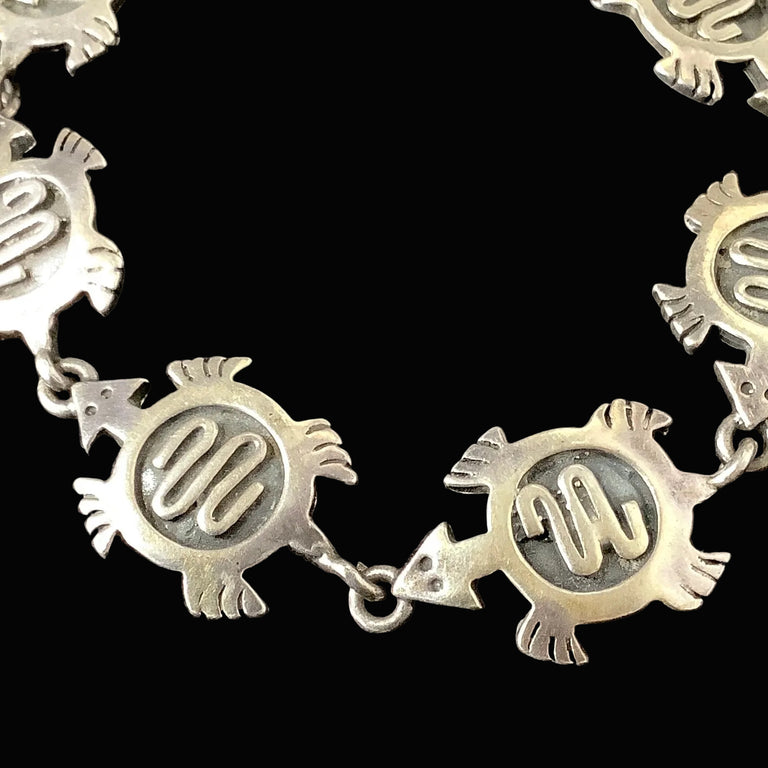 Silver Turtle Bracelet