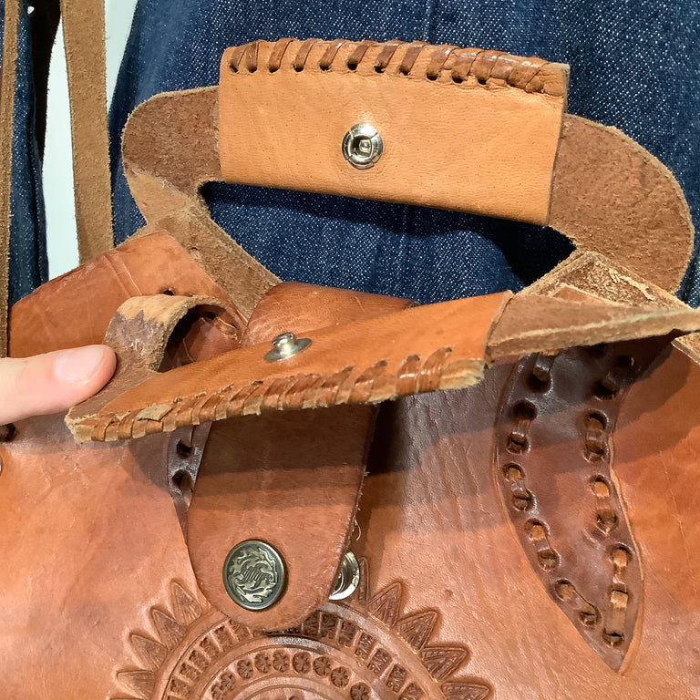 Vintage Leather Crossbody