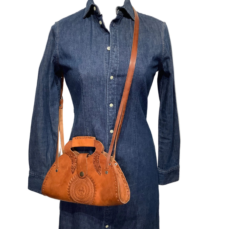 Vintage Leather Crossbody