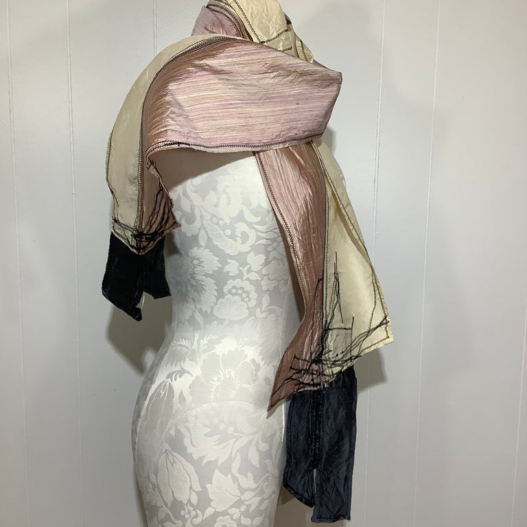 Patchwork Silk Scarf