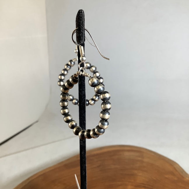 Navajo Pearl Hoop Earrings