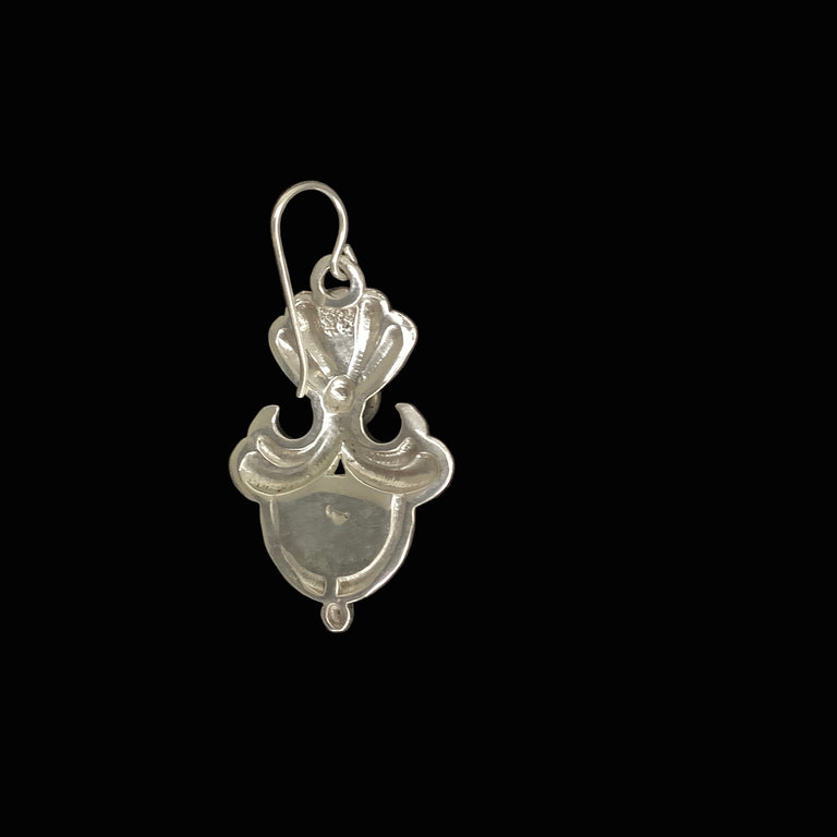 Tourmaline and Sterling Silver Earrings