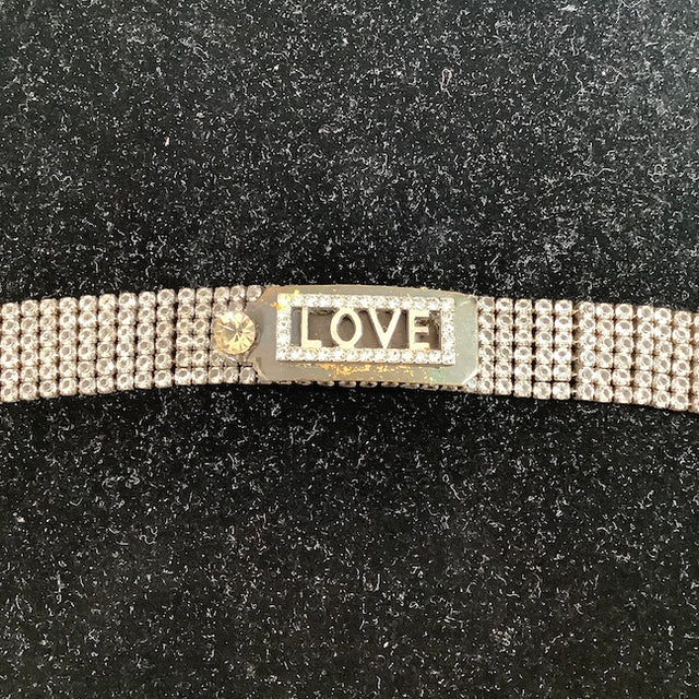 Rhinestone "Love" Bracelet