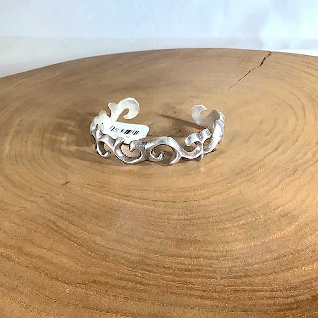 Sandcast Sterling Cuff