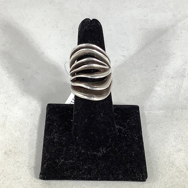 Wavy Sterling Silver Ring